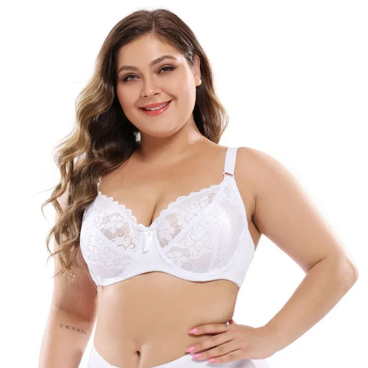 Plus Size Lace Underwire Support Bra