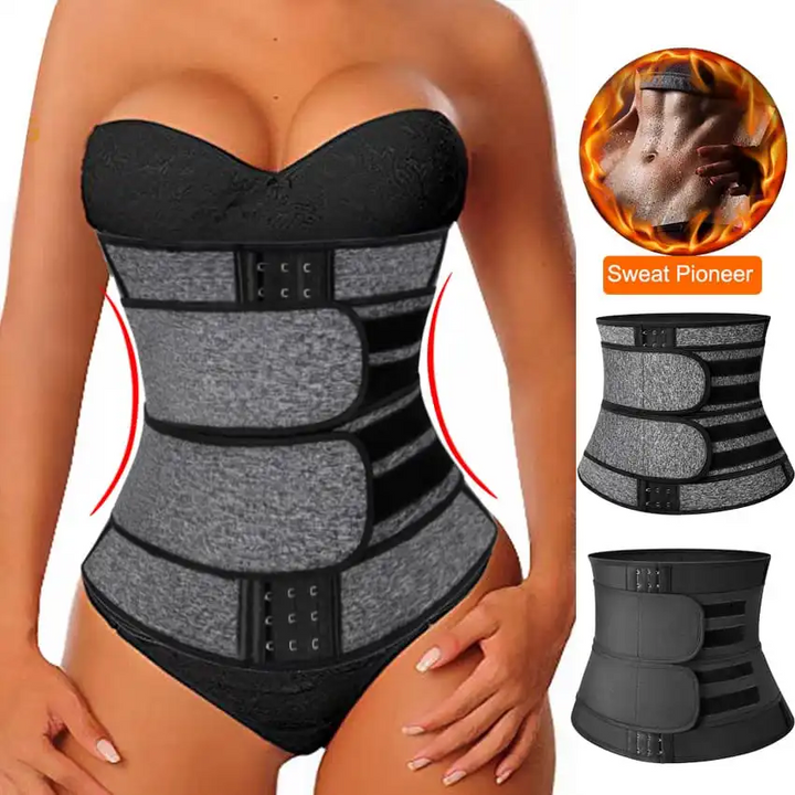 Neoprene Sauna Waist Trainer Sweat Belt (S–3XL)