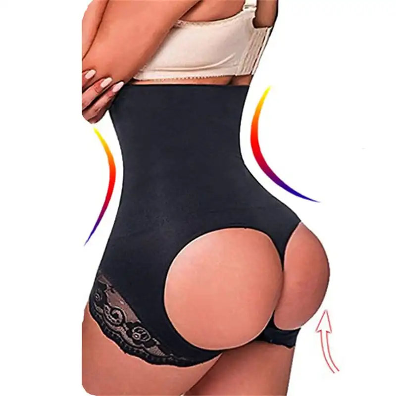 Plus Size High-Waist Butt Lifter Shaper Shorts (M–4XL)
