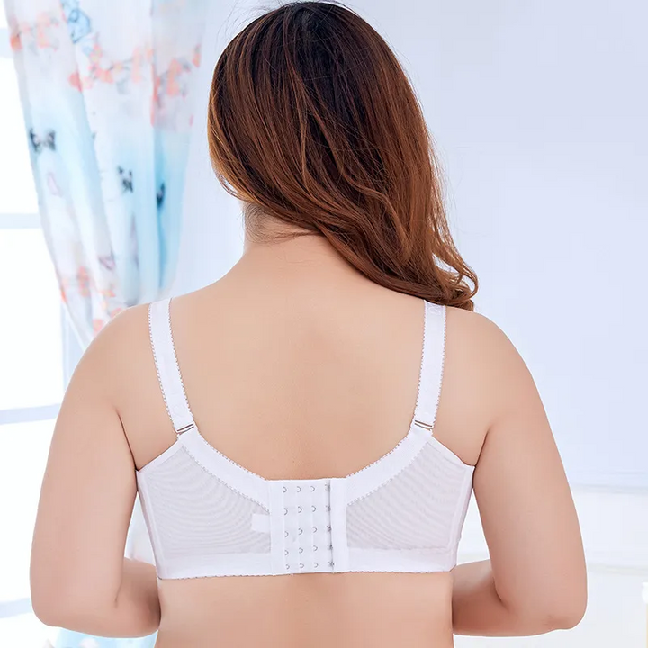 Plus Size Lace Push-Up Breathable Bra