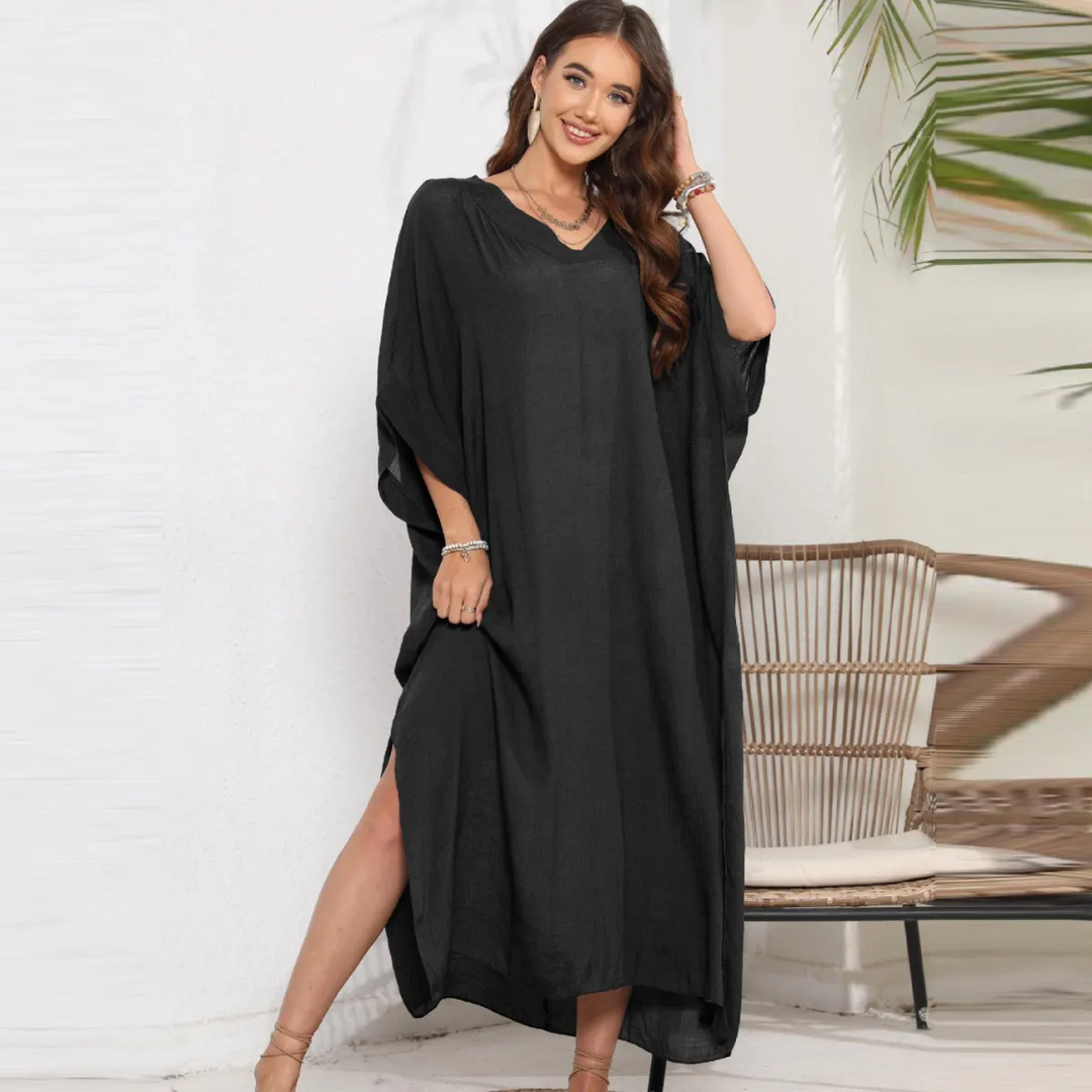 SunDrift Loose Fit V-Neck Swim Cover-Up