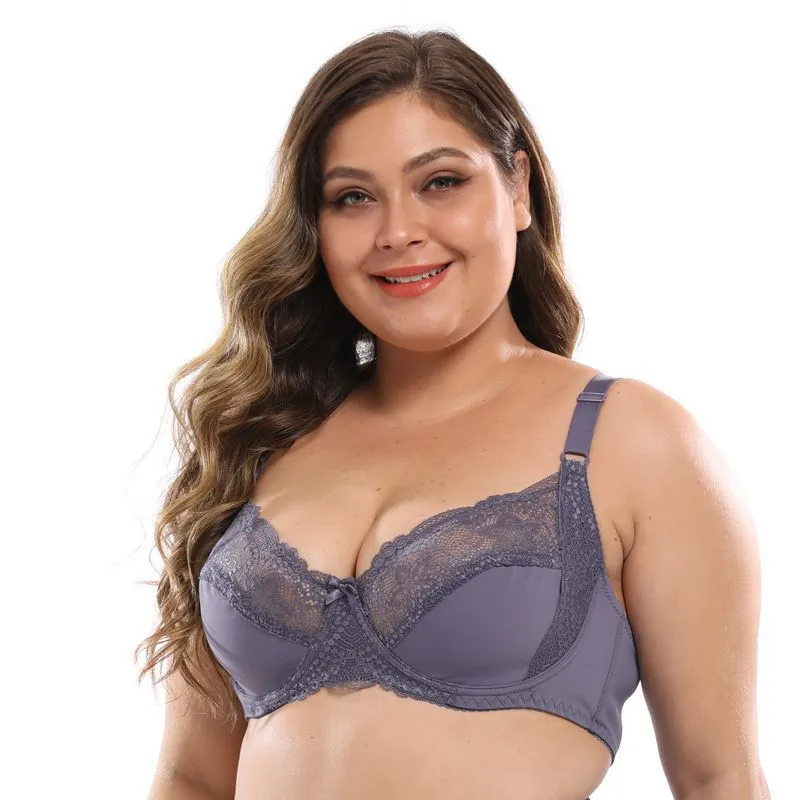 Elegant Plus Size Lace Support Bra