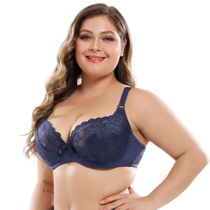 Plus Size Lace Underwire Support Bra