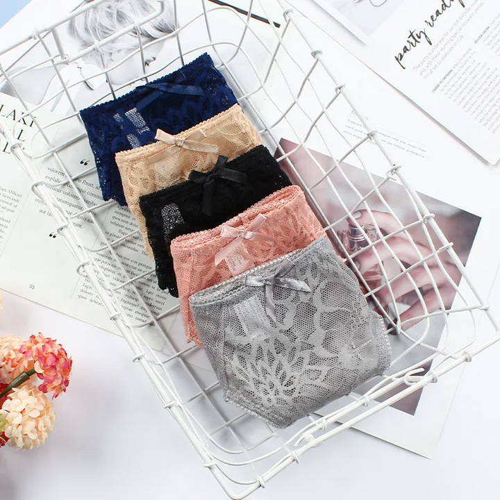 Sheer Mesh Lace Thong