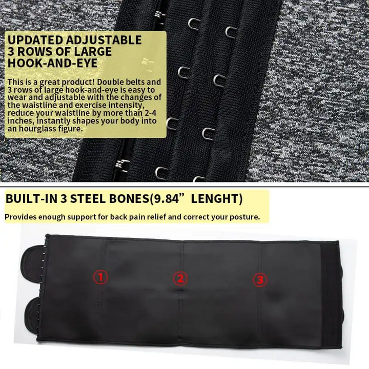Neoprene Sauna Waist Trainer Sweat Belt (S–3XL)