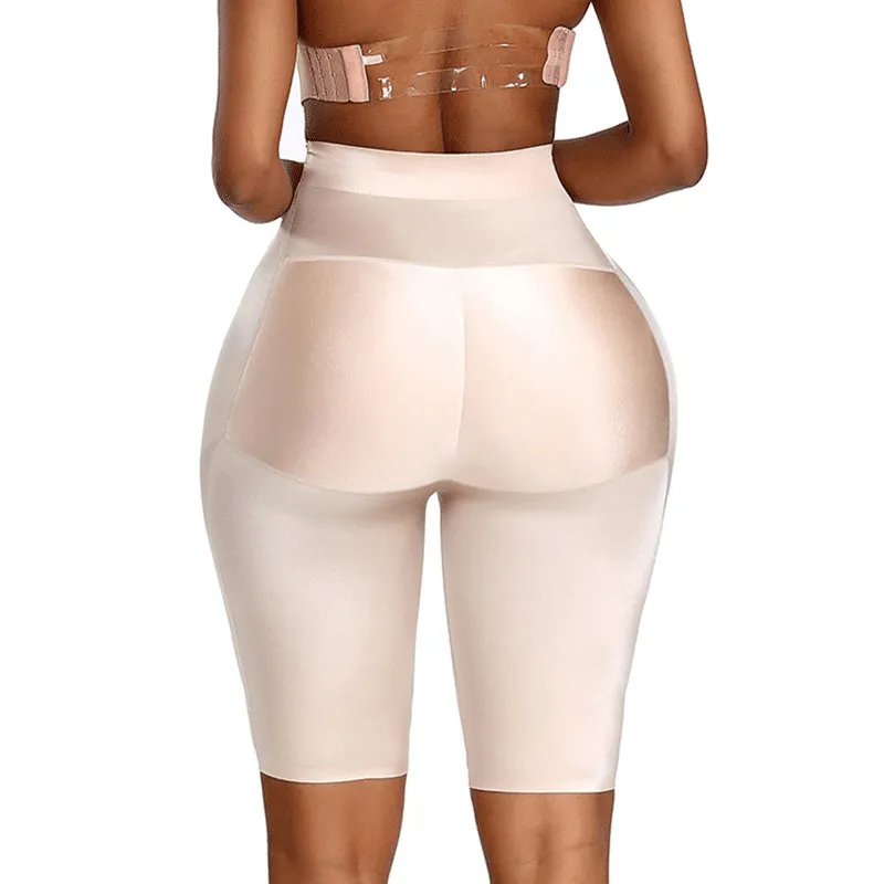 Solid Color High-Waist Tummy-Lifting Shaping Pants