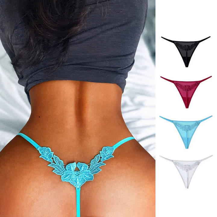 3-Pack Solid Color T-Back Thong Set