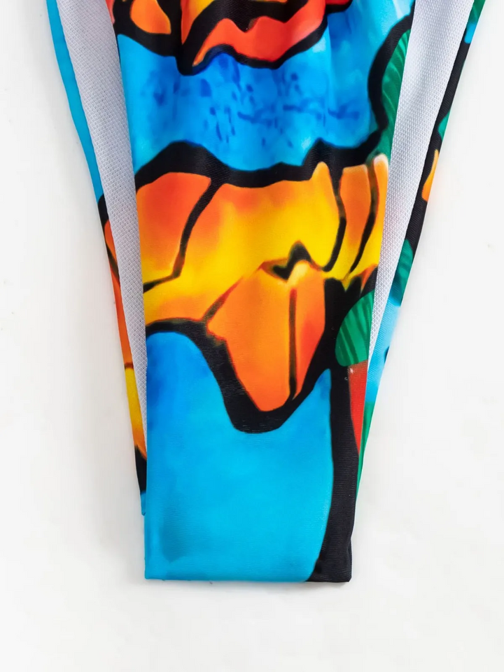 Wavebreaker Long Sleeve Split Bikini Set