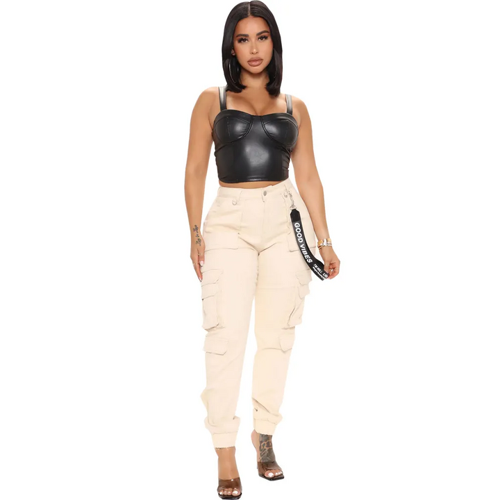 Stretch Fit Multi Pocket Comfy Cargo Joggers