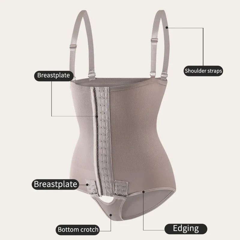 High-Waist Belted Postpartum Tummy and Hip-Lifting Shapewear