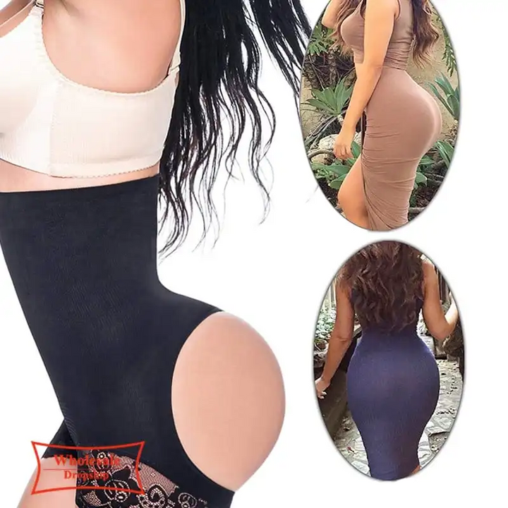 Plus Size High-Waist Butt Lifter Shaper Shorts (M–4XL)