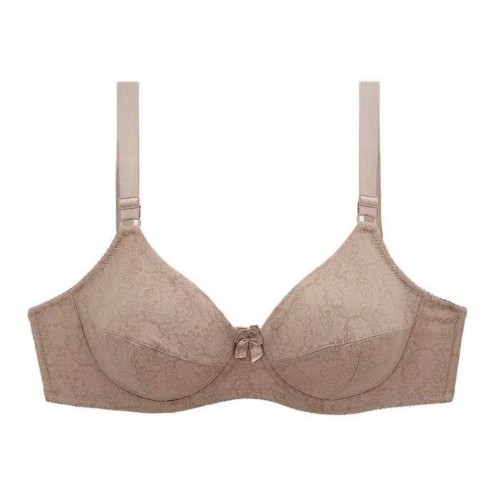 Plus Size Floral Print Push-Up Bra