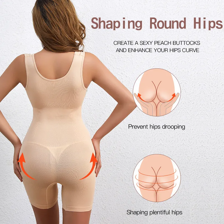 Full Body Shaper with Tummy, Chest, and Hip Support