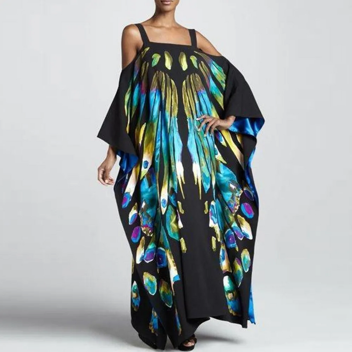 Tropic Whisper Printed Strap Bikini Cover-Up