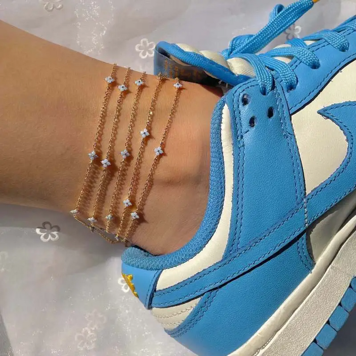 Blue Blossom Beach Anklet