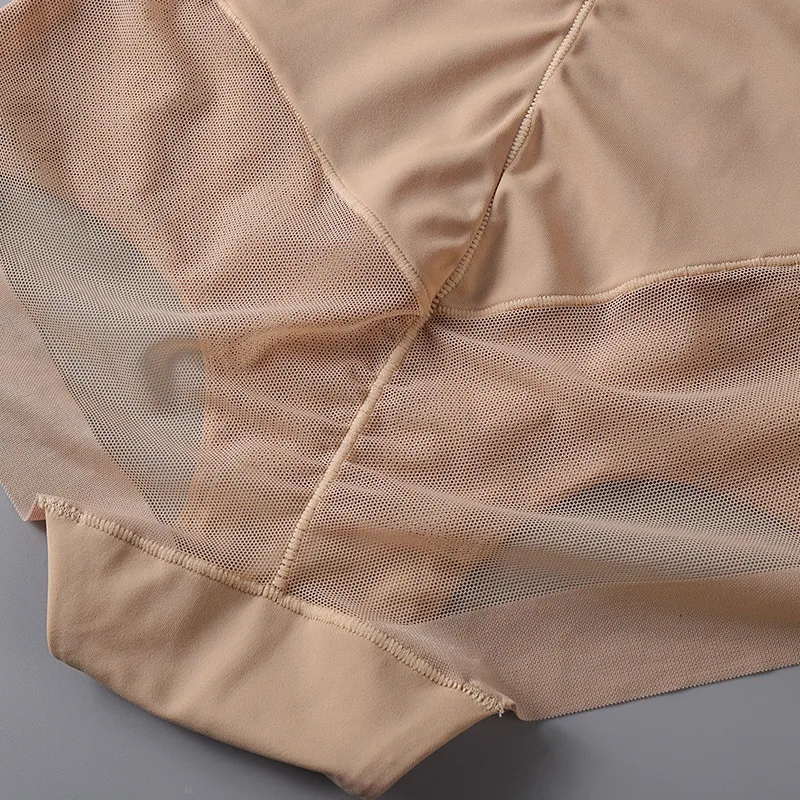 Ice Silk High-Waist Mesh Shaping Panty