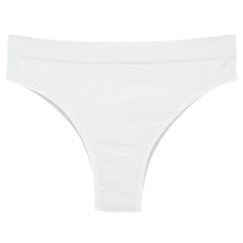 Solid Color Mid-Waist Sexy Panties