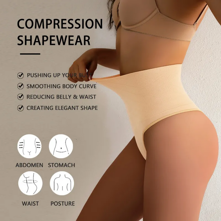 High-Waisted Body Shaping Briefs