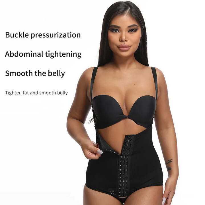 High-Waist Belted Postpartum Tummy and Hip-Lifting Shapewear