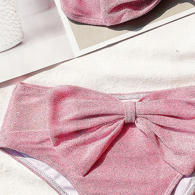 SunKissed Charm Bow Tankini Set