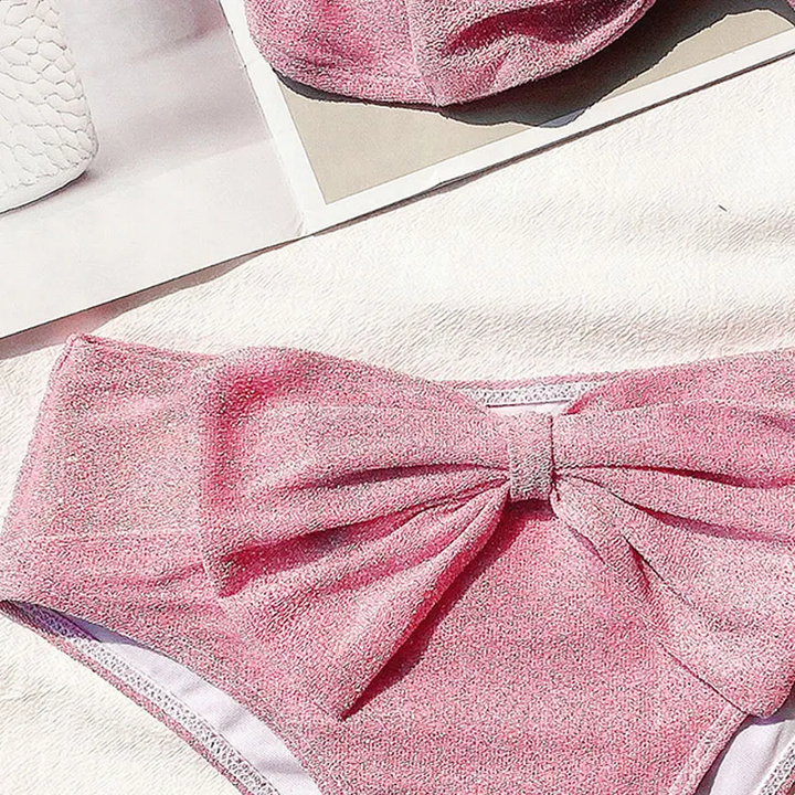 SunKissed Charm Bow Tankini Set