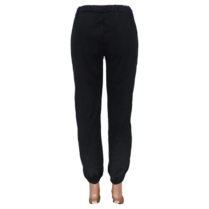 Alphabet Print Relaxed Fit Comfy Jogger Pants