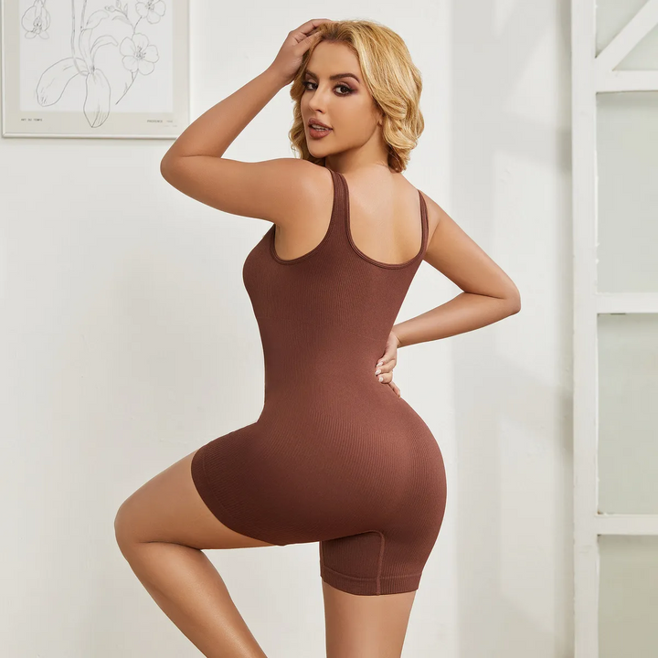 Solid Color Sleeveless Sports Fitness Romper