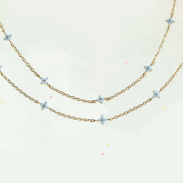 Blue Blossom Beach Anklet