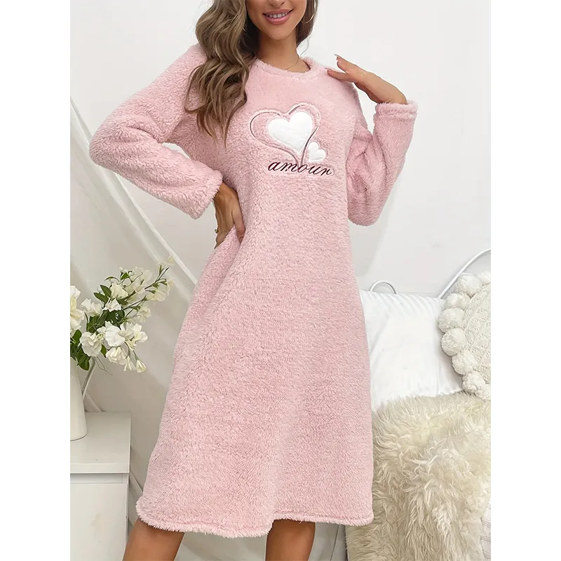 Autumn/Winter Plush Flannel Pajama Set