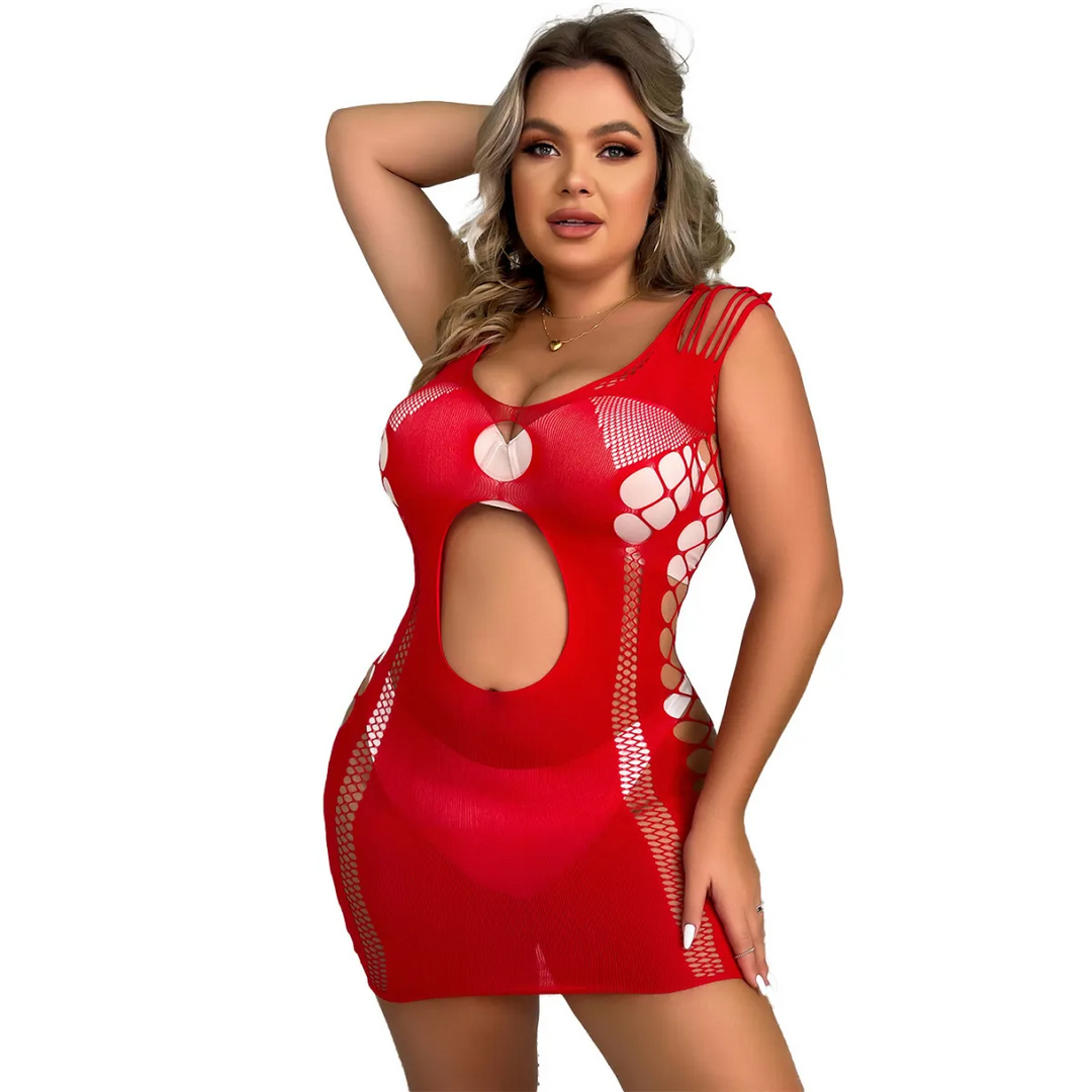 Plus Size Hollow-Out Lightweight Lingerie