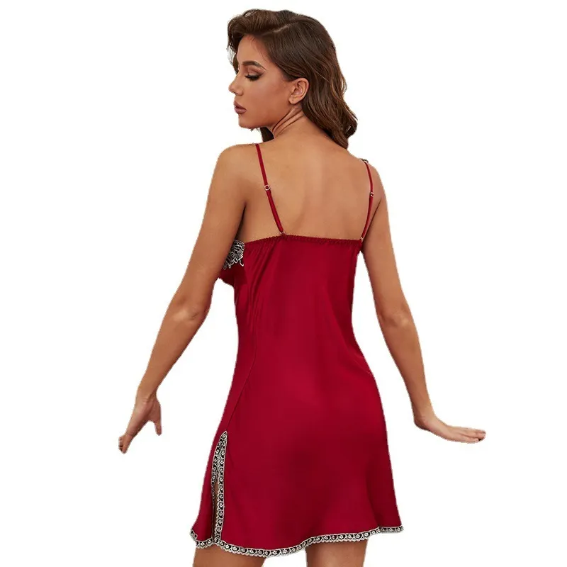 Lace Trim Sling Sleepwear Set