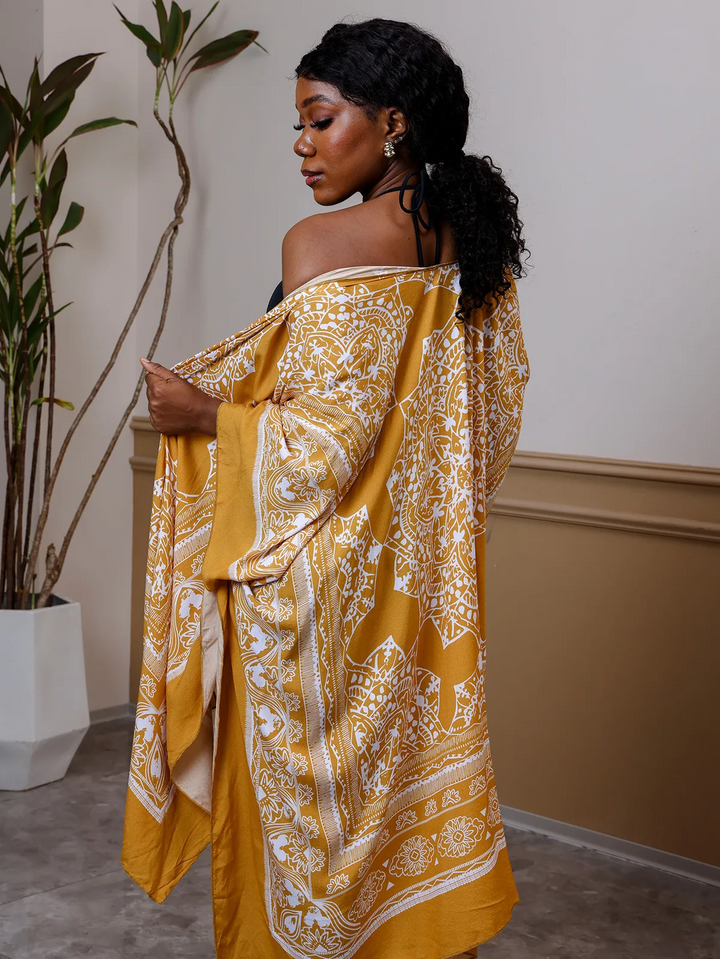 Tropic Muse Printed Bikini Cover-Up Dress