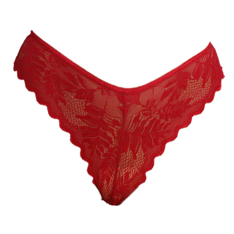 Lace Low-Waist Panty with Cotton Crotch