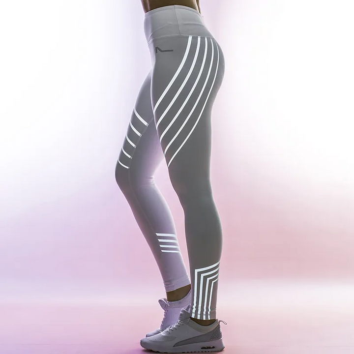 Iridescent Style High Rise Stretch Fit Pants