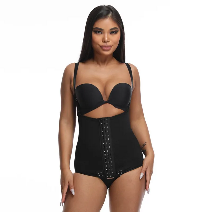 High-Waist Belted Postpartum Tummy and Hip-Lifting Shapewear