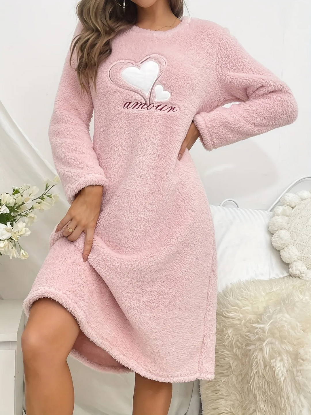 Autumn/Winter Plush Flannel Pajama Set