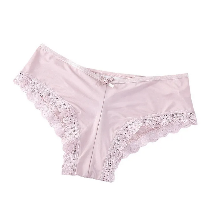 Lace Ice Silk Mid-Waist Panty