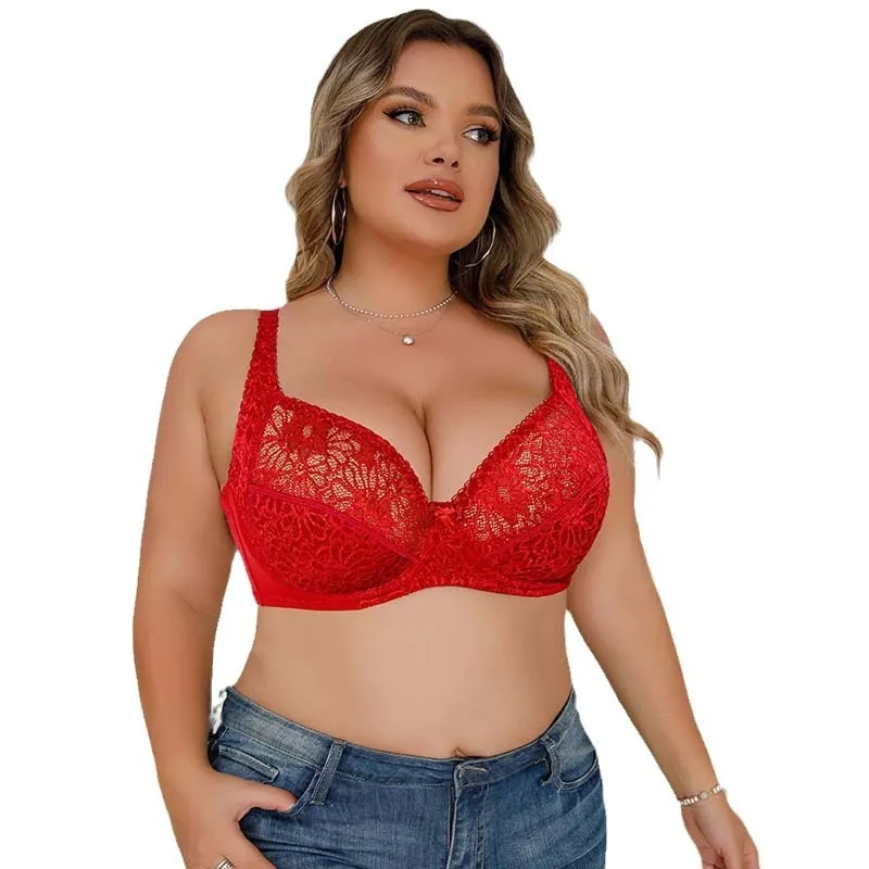 Plus Size Sexy Lace Push-Up Bra