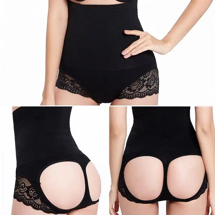 Plus Size High-Waist Butt Lifter Shaper Shorts (M–4XL)