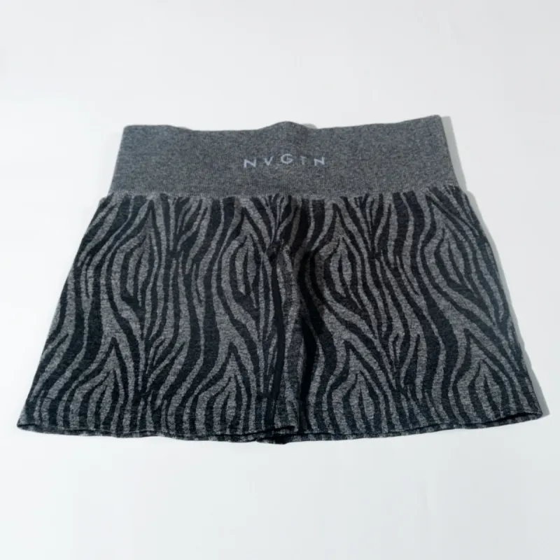 Camo Stretch Quick Dry Breathable Zebra Biker Shorts