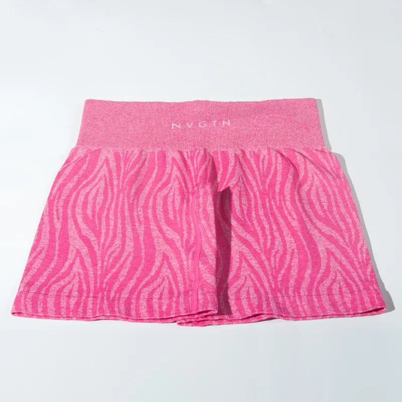 Camo Stretch Quick Dry Breathable Zebra Biker Shorts