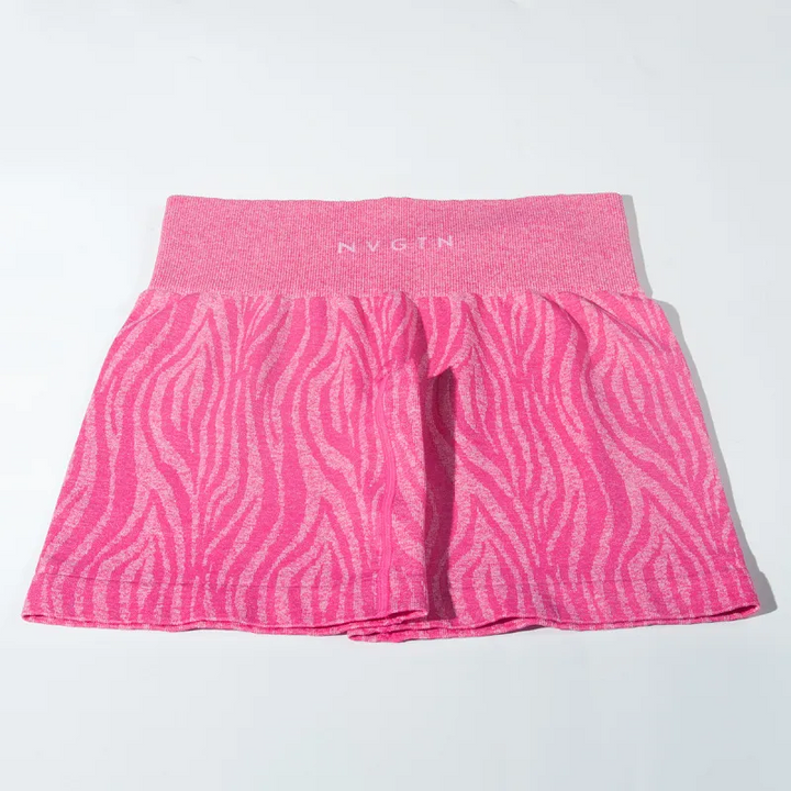 Camo Stretch Quick Dry Breathable Zebra Biker Shorts